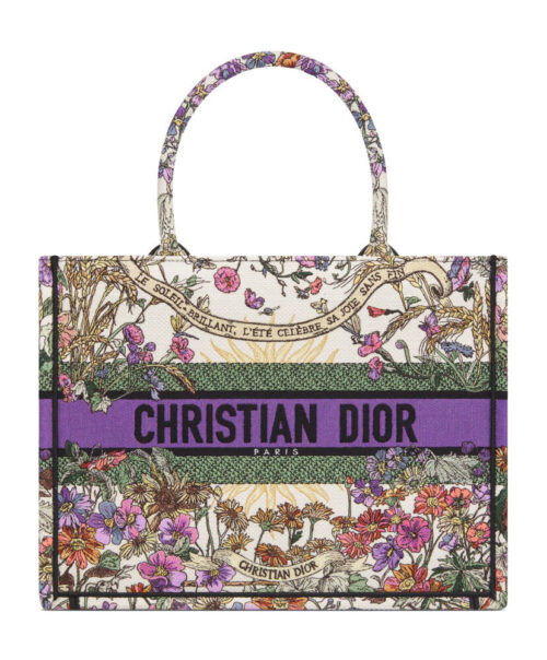 Christian Dior Medium Dior Book Tote Purple